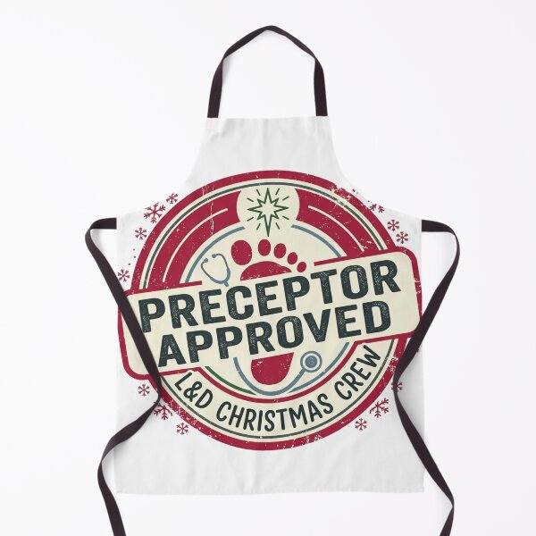 Item preview, Preceptor Approved L&D Christmas Crew Labor and Delivery Nurse Stamp Graphic designed and sold by raedattia.
