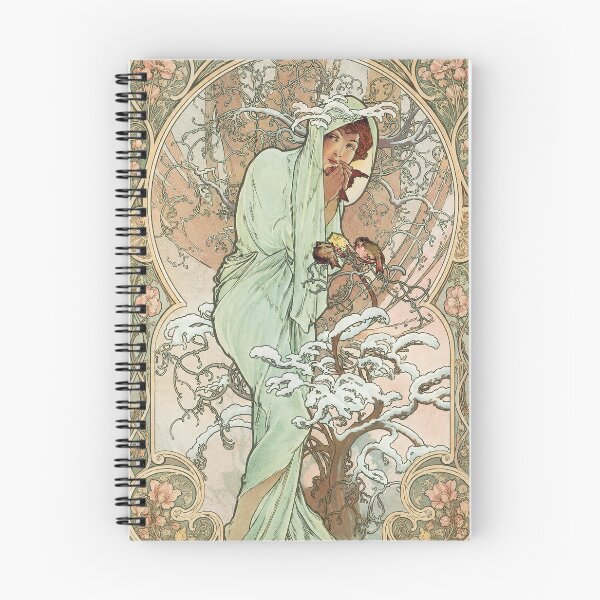 Item preview, Alphonse Mucha The Seasons Winter designed and sold by maniacfitness.