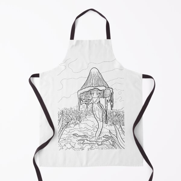 Item preview, Ink Cap Mushroom Girl Coloring Page – Fantasy Mushroom Paint Your Own designed and sold by SaskiaFranken.