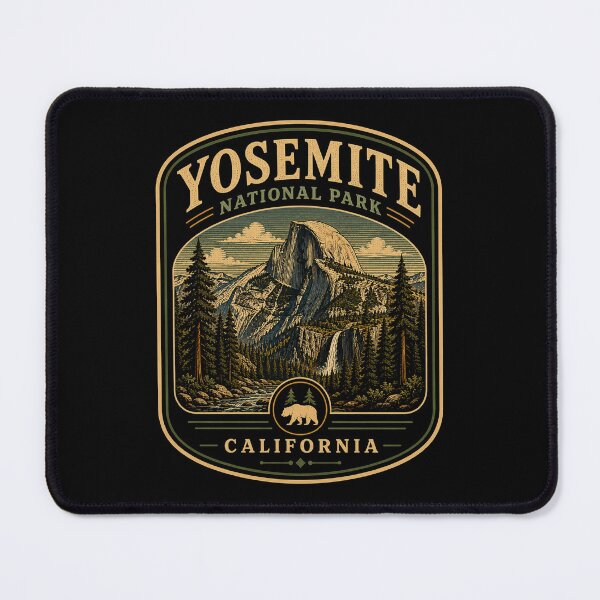 Item preview, Yosemite National Park - California designed and sold by GoodOldVintage.