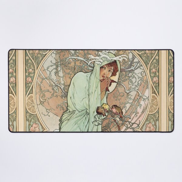 Item preview, Alphonse Mucha The Seasons Winter designed and sold by maniacfitness.