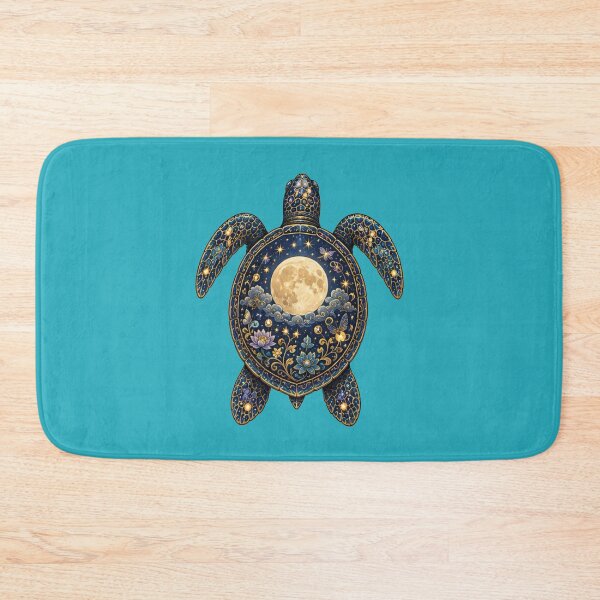 Item preview, Moonlit Sea Turtle | Ocean Moonlight Art Collection designed and sold by Zaru Art Studio.