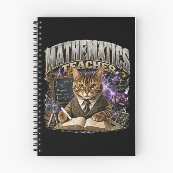 Item preview, Mathematics Teacher Bengal Cat Vintage Graphic T-Shirt | Funny Math Professor Cat Algebra STEM Teacher Gift designed and sold by illeN-Art-World.