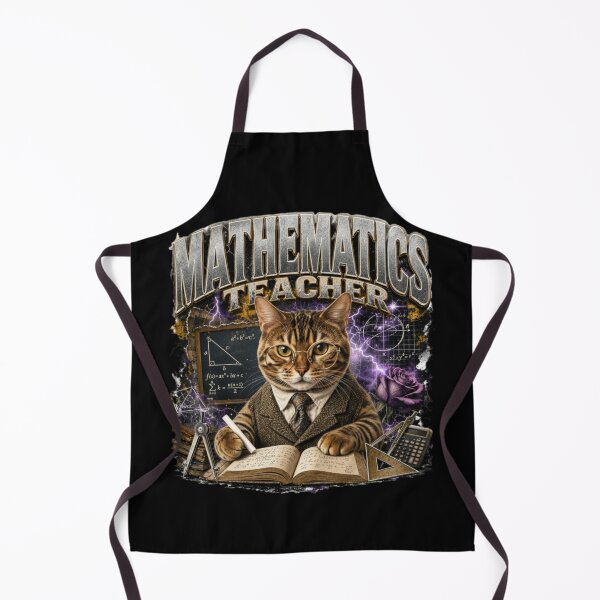 Item preview, Mathematics Teacher Bengal Cat Vintage Graphic T-Shirt | Funny Math Professor Cat Algebra STEM Teacher Gift designed and sold by illeN-Art-World.