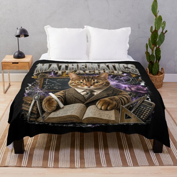 Item preview, Mathematics Teacher Bengal Cat Vintage Graphic T-Shirt | Funny Math Professor Cat Algebra STEM Teacher Gift designed and sold by illeN-Art-World.