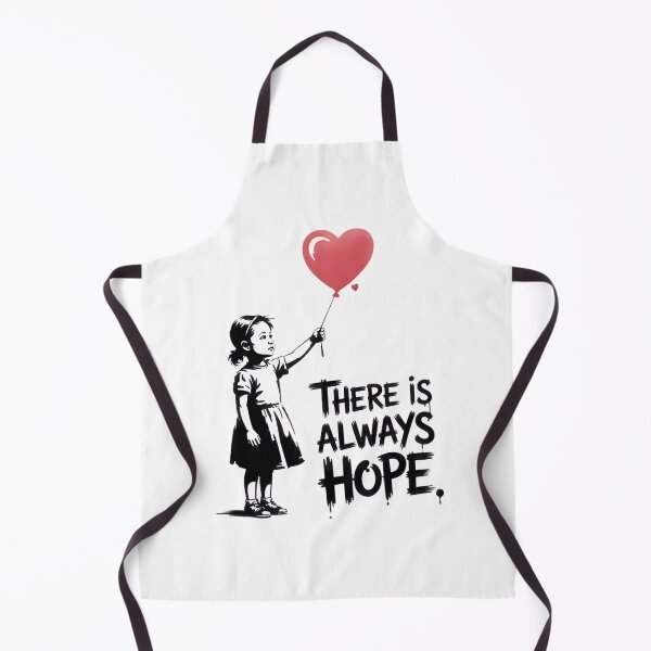 Item preview, Girl With Heart Balloon Hopeful Quote ⭐⭐⭐⭐⭐ designed and sold by Redbubble-Gulf.