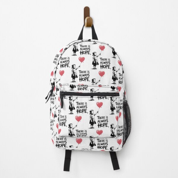 Item preview, Girl With Heart Balloon Hopeful Quote ⭐⭐⭐⭐⭐ designed and sold by Redbubble-Gulf.