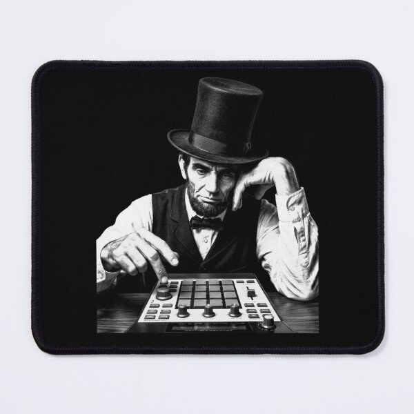 Item preview, President Lincoln Beatmaker MPC Sampler Vintage Halftone  Description designed and sold by AnAzArt.