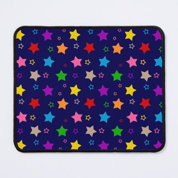 Item preview, Colorful Bright Stars Pattern Design Blue designed and sold by PatternTitan.
