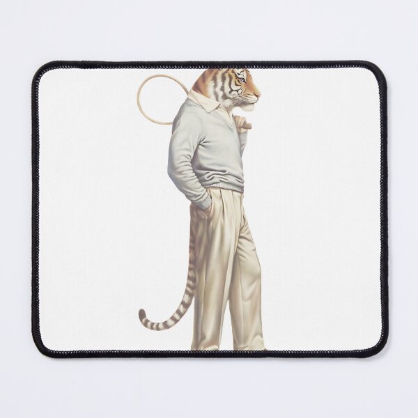 Item preview, Dapper Tiger Tennis Player ⭐⭐⭐⭐⭐ designed and sold by Redbubble-Gulf.