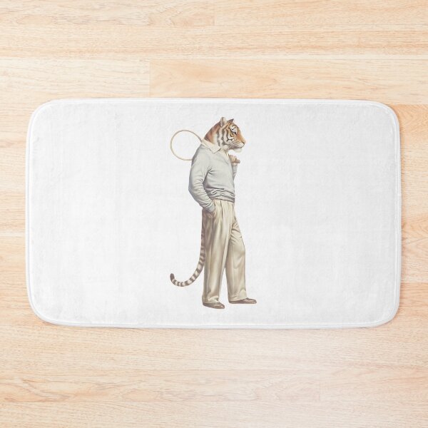 Item preview, Dapper Tiger Tennis Player ⭐⭐⭐⭐⭐ designed and sold by Redbubble-Gulf.