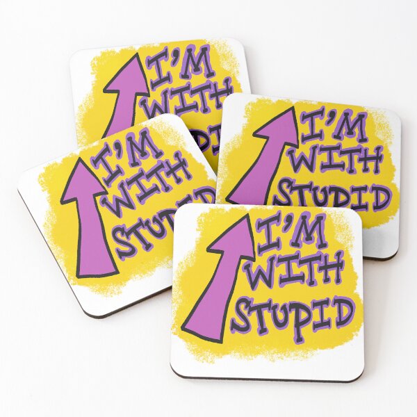 Item preview, I'm With Stupid V2 designed and sold by SombreroDoodles.