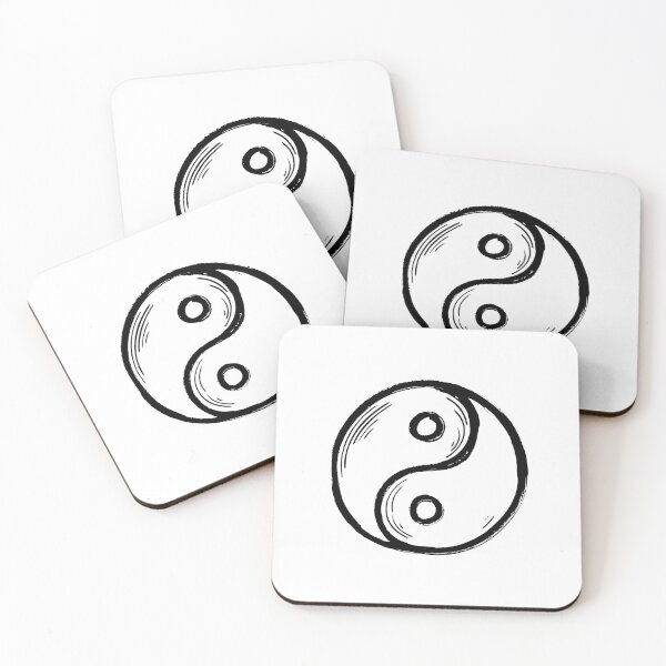 Item preview, Vintage Yin Yang Balance Symbol Line Art designed and sold by jianina-alondra.