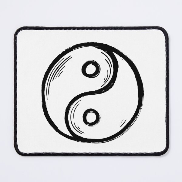 Item preview, Vintage Yin Yang Balance Symbol Line Art designed and sold by jianina-alondra.