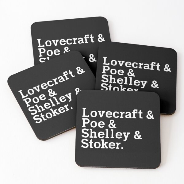 Item preview, Lovecraft Poe Shelley & Stoker - Gothic Horror Writers designed and sold by humnoo.