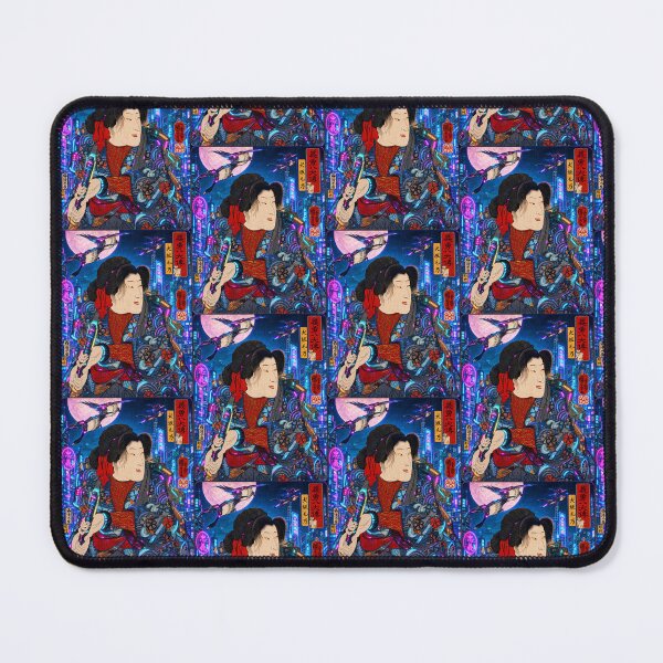 Item preview, Cyberpunk Ukiyo-e Samurai | Tokyo Nightscape | Japanese Warrior Art designed and sold by RhymeArc.