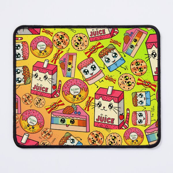 Item preview, Kawaii Snack Food Doodle Pattern designed and sold by suha-art.
