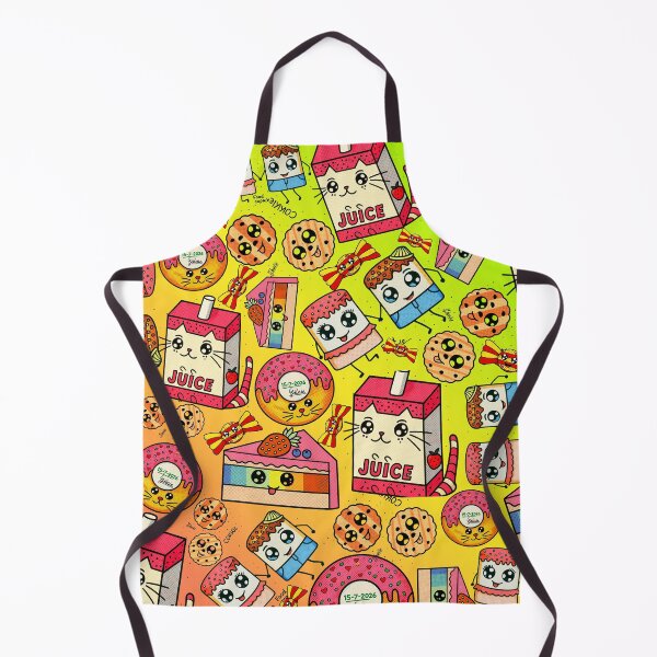 Item preview, Kawaii Snack Food Doodle Pattern designed and sold by suha-art.