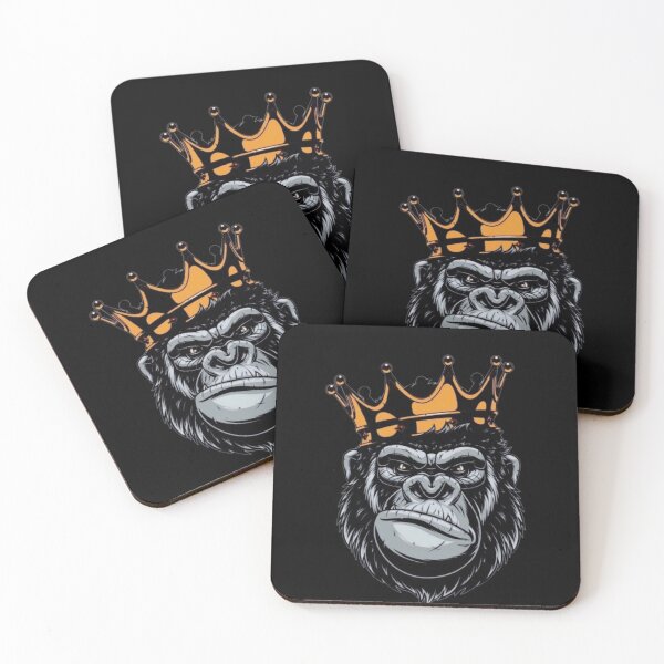 Item preview, Chimpanzee King Wearing Crown Funny Royal Monkey designed and sold by RajDeals.
