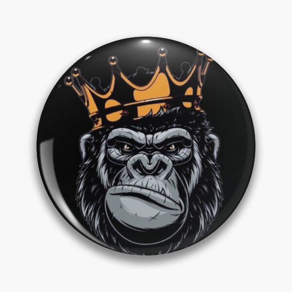 Item preview, Chimpanzee King Wearing Crown Funny Royal Monkey designed and sold by RajDeals.