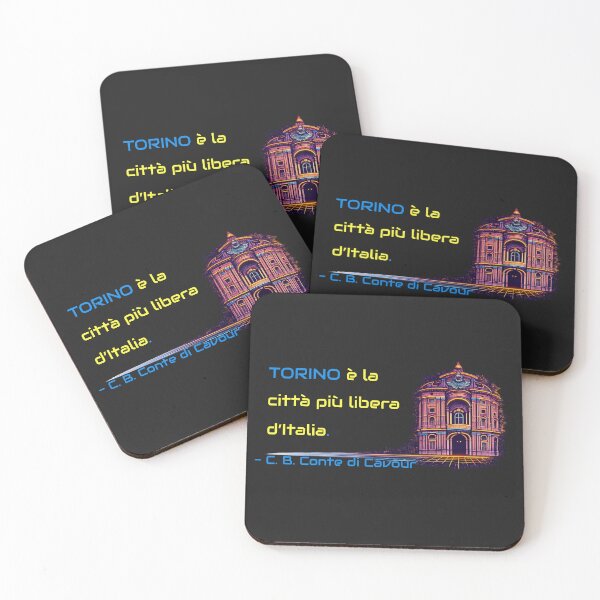 Item preview, Torino Cavour Synthwave Sabaude Quotes designed and sold by Torinostalgia.