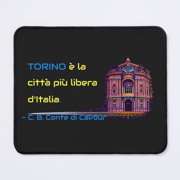 Item preview, Torino Cavour Synthwave Sabaude Quotes designed and sold by Torinostalgia.