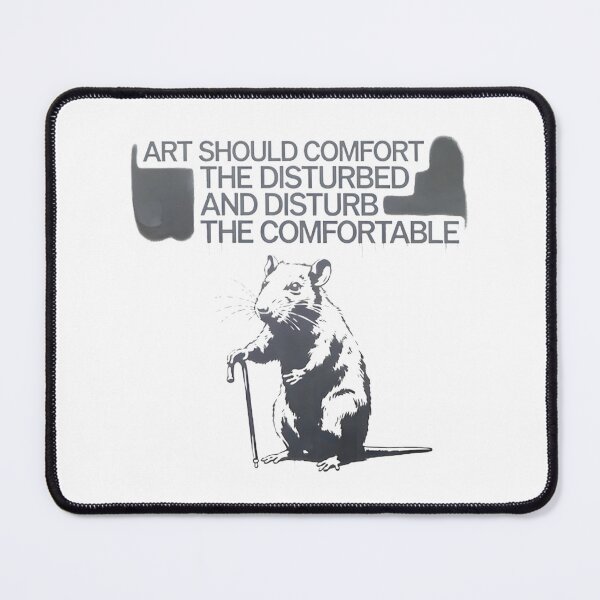 Item preview, Art Comfort Disturb Quote Rat Cane ⭐⭐⭐⭐⭐ designed and sold by Redbubble-Gulf.