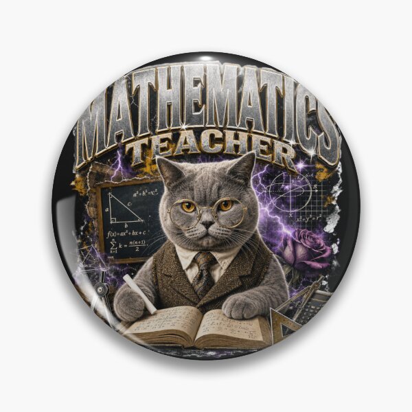 Item preview, Mathematics Teacher British Shorthair Cat Vintage Graphic T-Shirt | Funny Math Professor Cat Algebra STEM Teacher Gift designed and sold by illeN-Art-World.