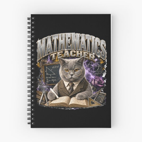 Item preview, Mathematics Teacher British Shorthair Cat Vintage Graphic T-Shirt | Funny Math Professor Cat Algebra STEM Teacher Gift designed and sold by illeN-Art-World.