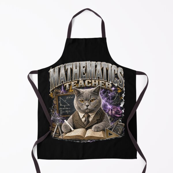 Item preview, Mathematics Teacher British Shorthair Cat Vintage Graphic T-Shirt | Funny Math Professor Cat Algebra STEM Teacher Gift designed and sold by illeN-Art-World.
