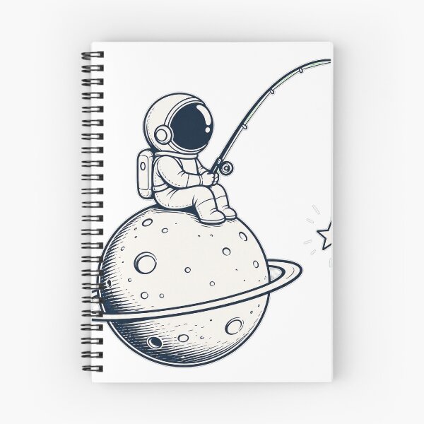 Item preview, Minimalist Astronaut Fishing designed and sold by Ahmed Nedji.