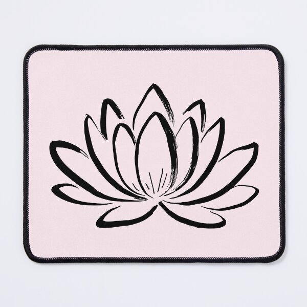 Item preview, Lotus Flower Spiritual Zen Line Art designed and sold by jianina-alondra.