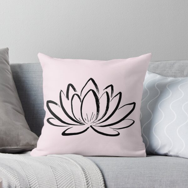 Item preview, Lotus Flower Spiritual Zen Line Art designed and sold by jianina-alondra.
