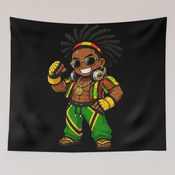 Item preview, Chibi Dee Jay Street Fighter 6 | SF6 Fanart designed and sold by bapupa.