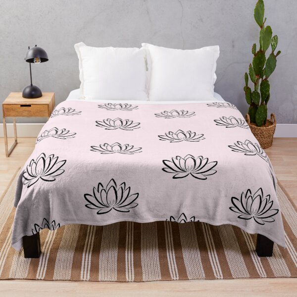 Item preview, Lotus Flower Spiritual Zen Line Art designed and sold by jianina-alondra.