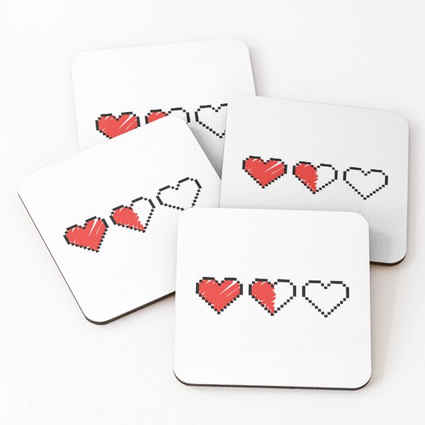 Item preview, Pixel Gamer Hearts designed and sold by handymaryloui.