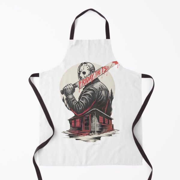 Item preview, Horror Masked Killer Cabin Retro Art ⭐⭐⭐⭐⭐ designed and sold by Redbubble-Gulf.