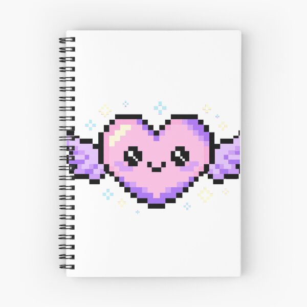 Item preview, Kawaii Pixel Heart With Angel Wings - Extra Life - Pastel 8Bit Gaming Sticker designed and sold by Petringo.