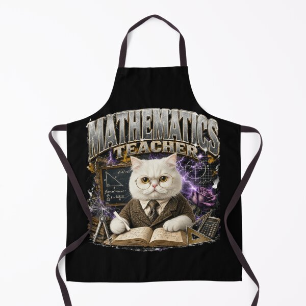 Item preview, Mathematics Teacher Persian Cat Vintage Graphic T-Shirt | Funny Math Professor Cat Algebra STEM Teacher Gift designed and sold by illeN-Art-World.