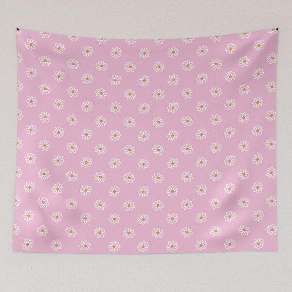 Item preview, Cute Pink Daisy Pattern Spreads Joyful Spring Cottagecore Charm designed and sold by EL-Lebedenko.