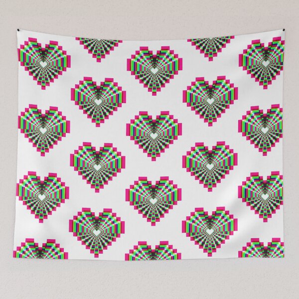 Item preview, Pixel Heart - Synthwave 2 designed and sold by handymaryloui.