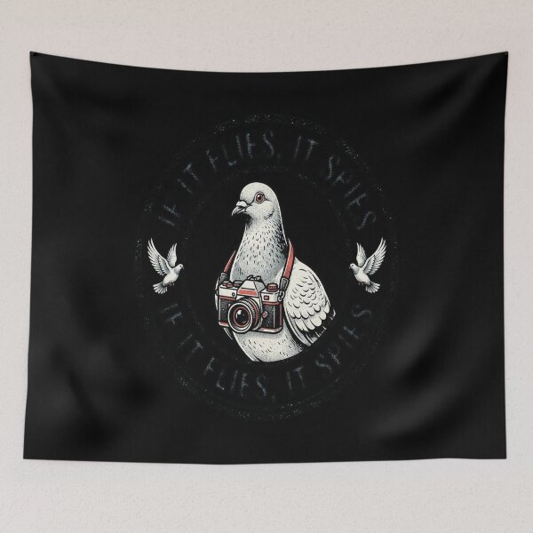Item preview, If It Flies It Spies - Funny Birds designed and sold by catrizmorkess.