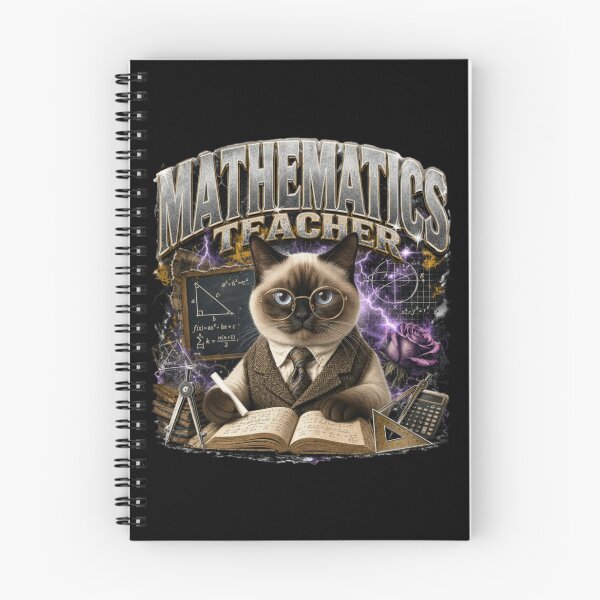 Item preview, Mathematics Teacher Siamese Cat Vintage Graphic T-Shirt | Funny Math Professor Cat Algebra STEM Teacher Gift designed and sold by illeN-Art-World.