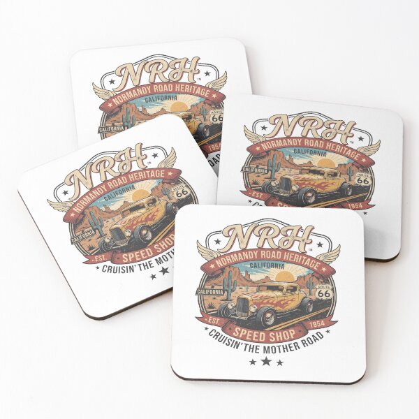 Item preview, Normandy Road Heritage Hot Rod Route 66 designed and sold by Normandy Road Heritage™ - Vintage Garage Art.