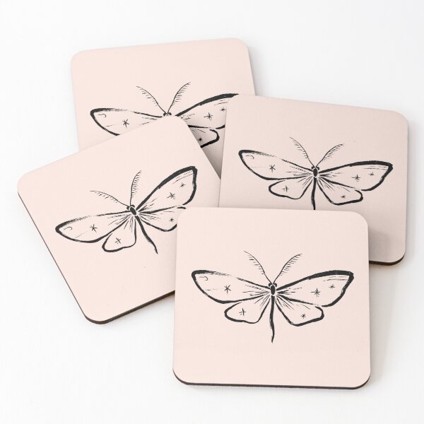 Item preview, Celestial Moth Mystical Vintage Line Art designed and sold by jianina-alondra.
