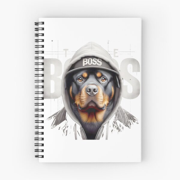 Item preview, Rottweiler The Boss Cool Dog Hoodie Art ⭐⭐⭐⭐⭐ designed and sold by Redbubble-Gulf.