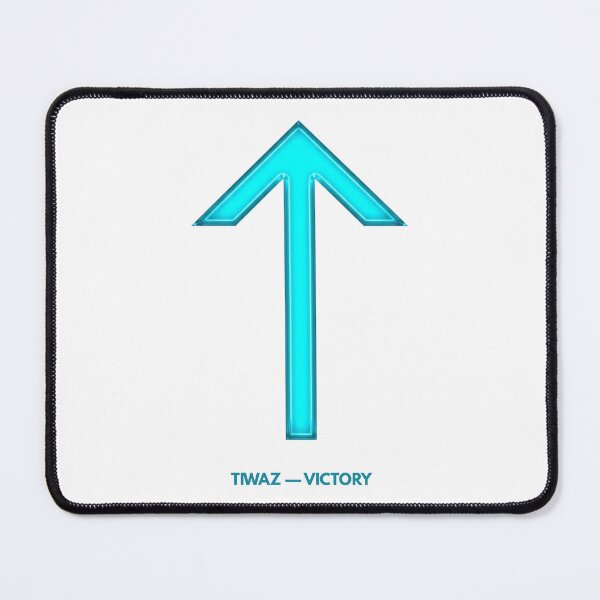 Item preview, Norse Tiwaz Rune Victory Symbol Neon Glow designed and sold by CalmFrameArt.