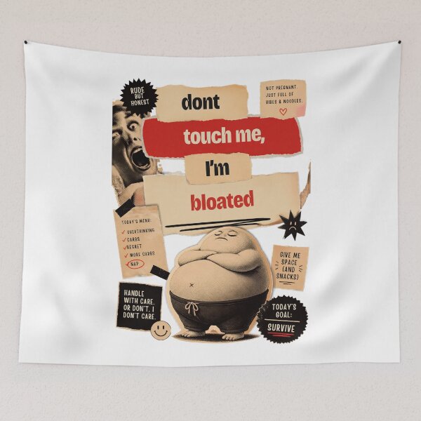 Item preview, don't touch me I'm bloated designed and sold by LaughandLaugh.