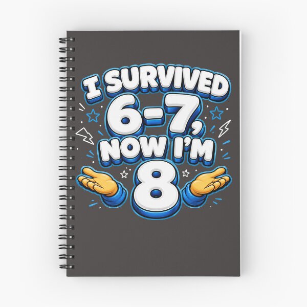 Item preview, I Survived 6-7 Now I'm 8 Funny 8th Birthday Design designed and sold by Lariva.