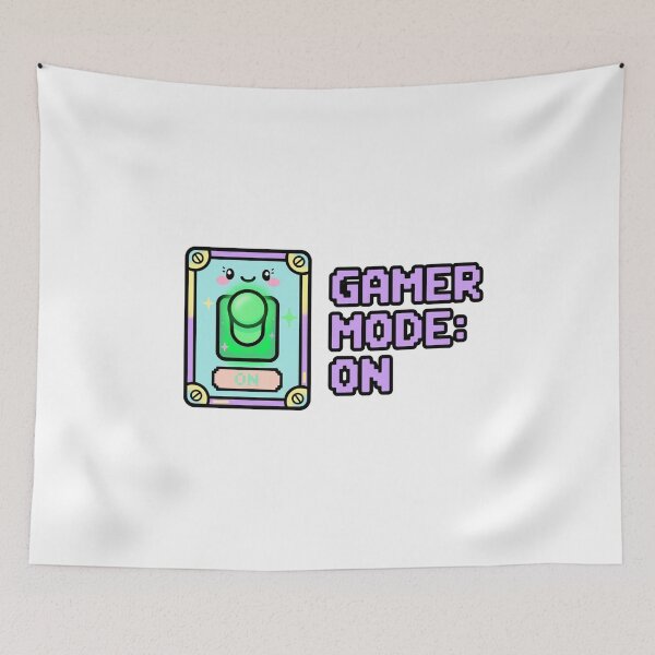 Item preview, Kawaii Gamer Mode ON Switch - Pastel Pixel Gaming Sticker - Funny Gamer designed and sold by Petringo.